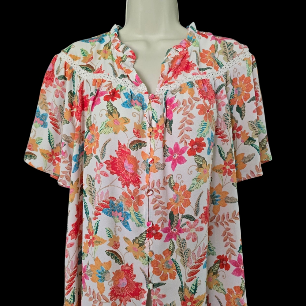 Rose & Olive Multicolor Floral Blouse